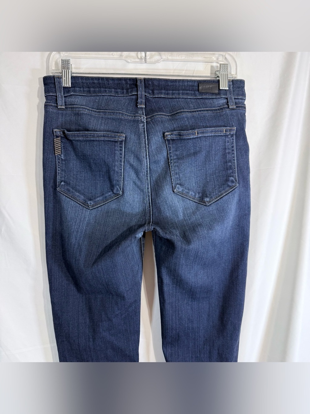 Paige "Hoxton Ultra Skinny" High Rise Dark Wash Skinny Jeans In Mona Color Sz 29 - Picture 7 of 11